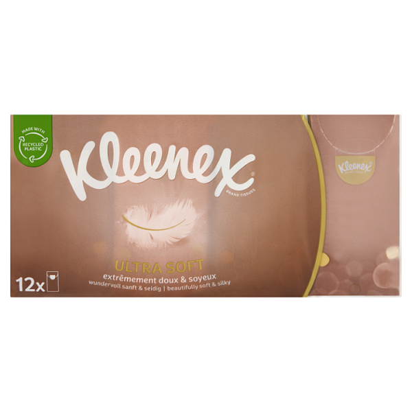 Kleenex Ultra Soft papírové kapesníky 4 vrstvy 12 ks