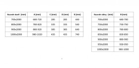 MEXEN/S - Exo sprchový kout dveře křídlové 80 x 90, transparent, zlato 8182-080-090-50-00