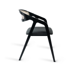 MURDIA trade s.r.o. Jídelní židle křesílko FRAME CANE - černá (buk) MUR-FRAME-CANE-CERNA