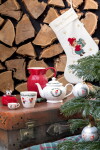 GREEN GATE Latte cup Joanni White 300 ml, multi barva, porcelán 300ml