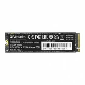 Verbatim Vi3000 512GB / M.2 2280 / R: 3000MBs / W:2000MBs / IOPS R: 150K W:100K / MTBF 1mh / 3y (49374-V)