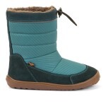 Dětské zimní barefoot sněhule UP TEX SNOW WOOL Petroleum G3160249-3 - 38