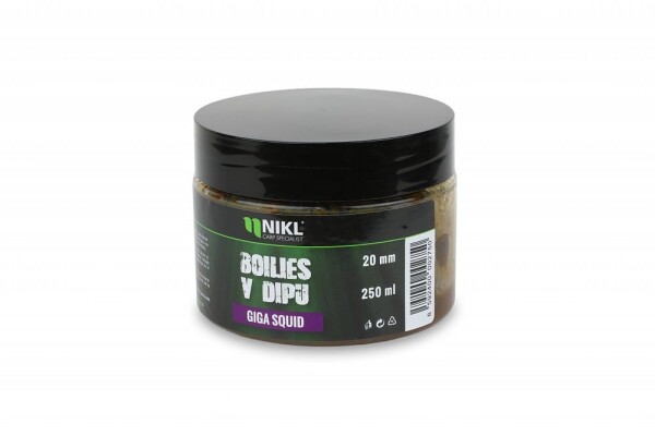 Nikl Boilies v dipu Giga Squid 250g - 24mm,Nikl Boilies v dipu Giga Squid 250g - 24mm