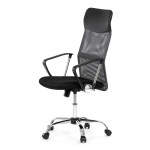 Kancelářská židle, houpací mechanismus, šedá síťovina, KA-E305 GREY