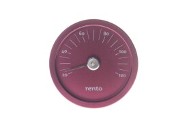 RENTO Teploměr do sauny kulatý - brusinkově červená