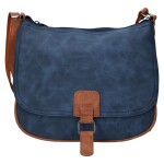 Trendy dámská koženková crossbody kabelka Ulipa, modrá