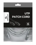 Patch kabel Cat6 UTP 7,5 m šedý / Patch kabel / U/UTP / čistá měď / RJ45-RJ45 (PP6U-CU-7.5M)