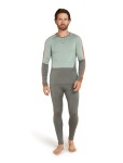 Pánské merino tričko s dlouhým rukávem ICEBREAKER Mens 200 Sonebula LS Crewe, Galaxy/Moss/Blaze velikost: L