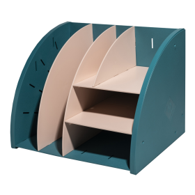 Stolní organizér Skandi, přihrádek, PS, petrolejovo-starorůžová