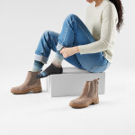 Unisex merino městské ponožky SMARTWOOL Everyday Stitch Stripe Crew Socks, Charcoal/Ash velikost: 42-45 (L)
