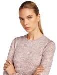ICEBREAKER Wmns 200 Oasis LS Crewe Flock AOP, Summit/Snow/Aop velikost: M