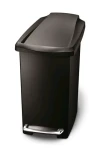 Simplehuman Pedálový odpadkový koš – 10 l / úzký/ černý plast (CW1329)