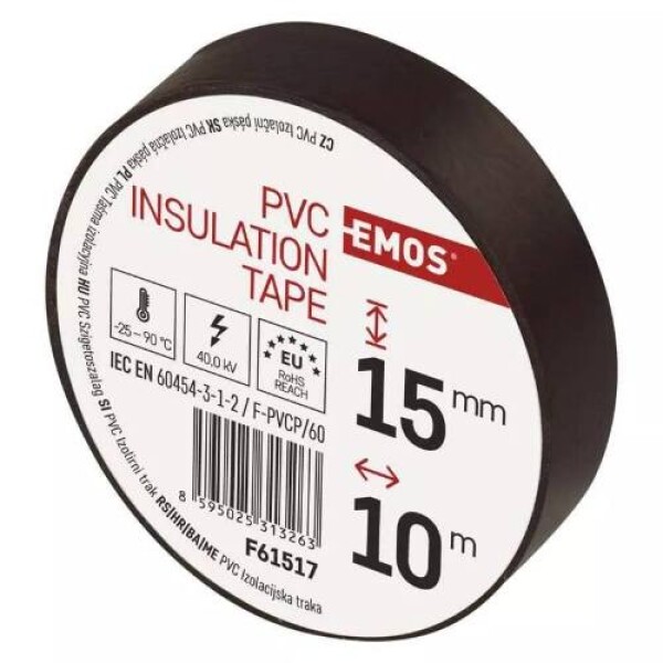 EMOS Izolační páska PVC 15mm / 10m hnědá F61517