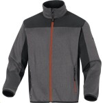 Deltaplus Bunda BEAVER pletená softshellová zip krytý lištou šedo-oranžová S - šedo-oranžová