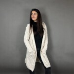 HOSH Jednobarevný kardigan BELLA Barva: Tmavě šedá