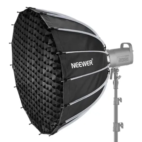 Neewer Softbox 85 cm / Parabolický / Bowens mount / 2x difuzor / voštinová mřížka (B0BLC6NCGK)