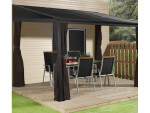 Sojag Portland nástěnná pergola 10x12 288x367x240 cm antracit