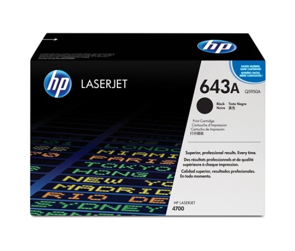 HP 643A Black LJ Toner Cart, Q5950A (11,000 pages) EDF_691101