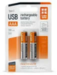 Colorway nabíjecí baterie AAA 590 mAh / Nabíjecí baterie / 1,5 V / USB-C / 2 ks (CW-UBAAA-09)