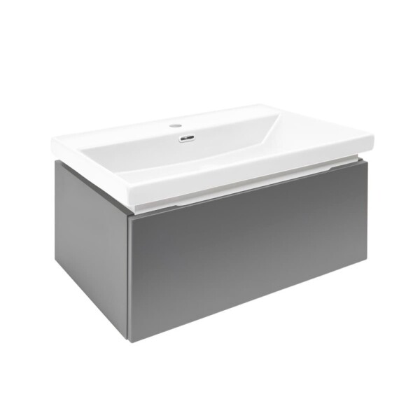 Koupelnová skříňka s umyvadlem SAT Feel 60x30x44,8 cm antracit mat SATFEEL60ANTU4 SATFEEL60ANTU4