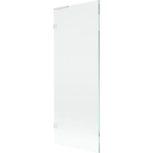 MEXEN/S - Lunar L vanová zástěna FIX 70 x 150, transparent, bílá 897L-070-000-20-00