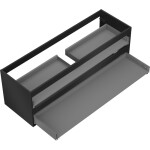 MEXEN - Box-A skříňka pro umyvadlo 140, 2 zásuvky, černá mat 91AX0-1400-470-2-71