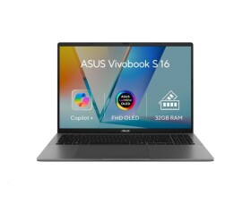 ASUS NTB Vivobook S 16 (M3607GA-OLED078X), Ryzen AI 9 H 465, 16" 1920 x 1200, 32GB, 1TB SSD, Radeon, W11 Pro, Gray EDF_2910335