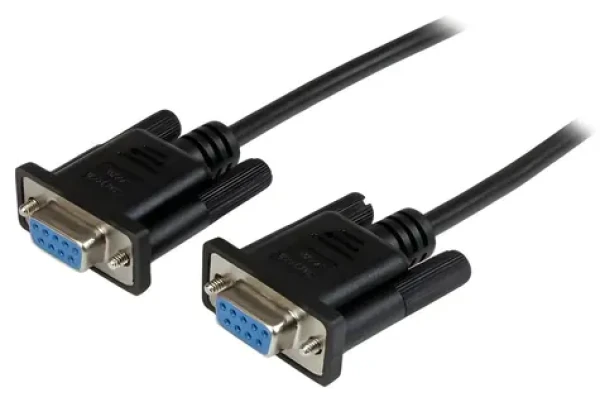 StarTech sériový null modem kabel DB9 černá 1 m / Sériový kabel / Null modem / DB9-DB9 (SCNM9FF1MBK)