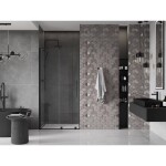 MEXEN/S - Velar L posuvné sprchové dveře 90, transparent, černá 871-090-003-01-70