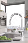 GROHE - Minta Dřezová baterie s výsuvnou sprškou, chrom 32321002