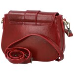 Luxusní dámská kožená crossbody kabelka Delami Vera Pelle Aviva, vínová