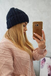 Kšiltovka s ohrnovacím lemem Marzena K206 navy blue UNI