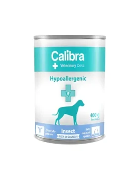 Calibra VD Dog Hypoallergenic Insect Salmon 400 g / Konzerva pro psy / veterinární dieta / hmyz a losos