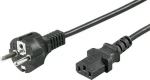 MicroConnect Síťový napájecí kabel Schuko - C13 1m černá (PE020410)