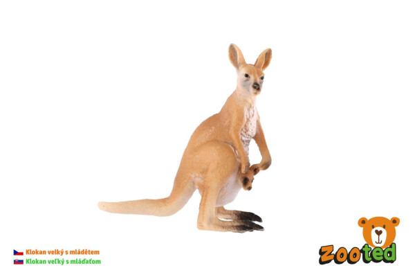 Klokan velký mládětem zooted plast 11cm sáčku