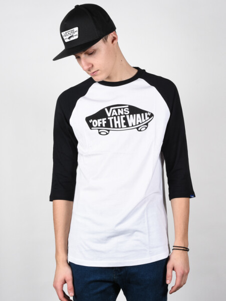 Vans OTW white/black pánské tričko s dlouhým rukávem - XXL