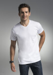 Pánské tričko M V-NECK 22155 - PROMOSTARS melanžově šedá L