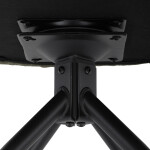 Židle jídelní a konferenční, zelená látka, černé kovové nohy, otočný mechanismus