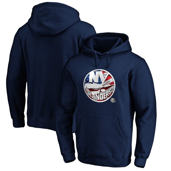 Fanatics Pánská mikina New York Islanders NHL Banner Wave Logo Pullover Hoodie Velikost: 5XL