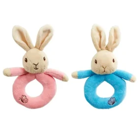 Rainbow Plyšové chrastítko králíček Petr Flopsy 1 ks růžové