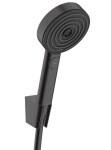 HANSGROHE - Pulsify Select S Set sprchové hlavice, držáku a hadice, 3 proudy, EcoSmart, matná černá 24306670