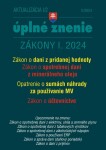 Aktualizácia I/2 2024 daňové účtovné zákony