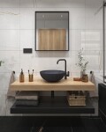 Dřezová baterie SAT Dark s otočným ramínkem černá SATBSDA280LC SATBSDA280LC