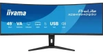49" IIYAMA ProLite XCB4994DQSU-B1 černá / VA / Curved 1000R / 5120x1440 / 32:9 / 120Hz / 2ms / USB-C hub (XCB4994DQSU-B1)