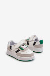 Klasické dětské sportovní boty White and Green Marlin