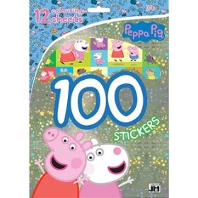 Peppa 100 samolepek omalovánkovými listy