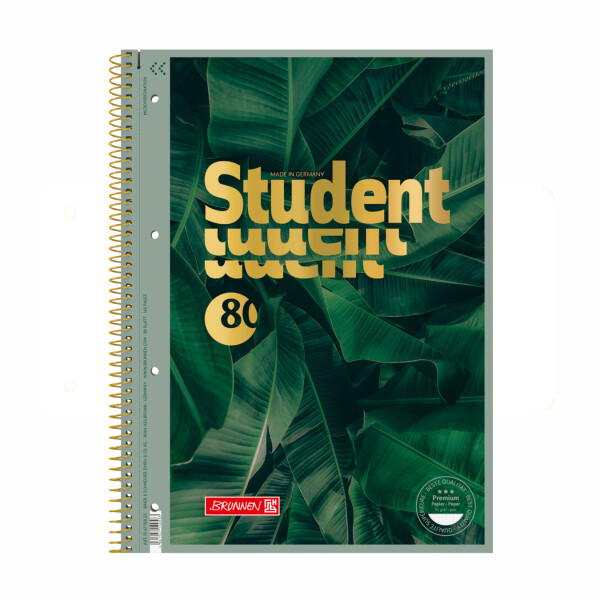 Brunnen student blok džungle A4 - čtvereček, 80 listů
