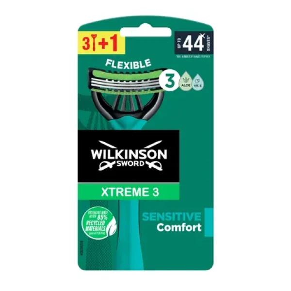 Wilkinson Xtreme3 Sensitive Comfort jednorázová holítka pánská 3+1ks (WJP001)
