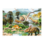 Puzzle dílků Život dinosaurů