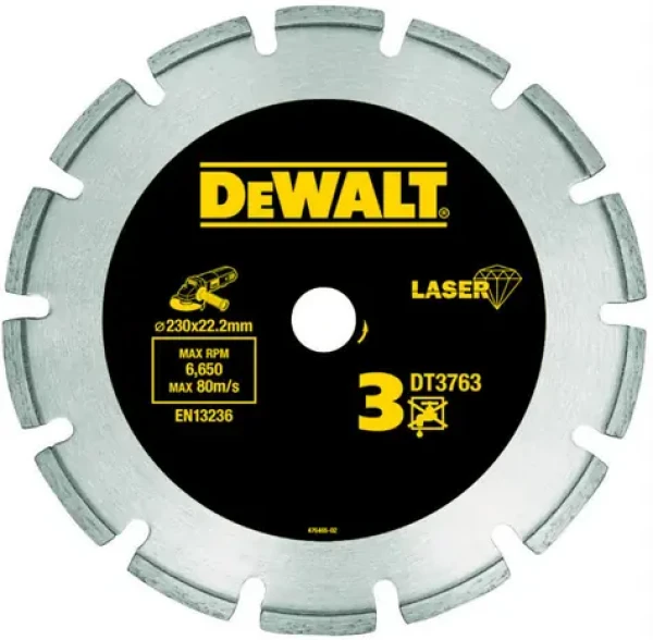 DeWalt DT3763 / Diamantový kotouč / Průměr 230x22.2 mm (DT3763)